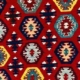 red Indian rug pattern