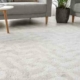 white patterned carpet