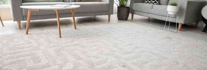 white patterned carpet