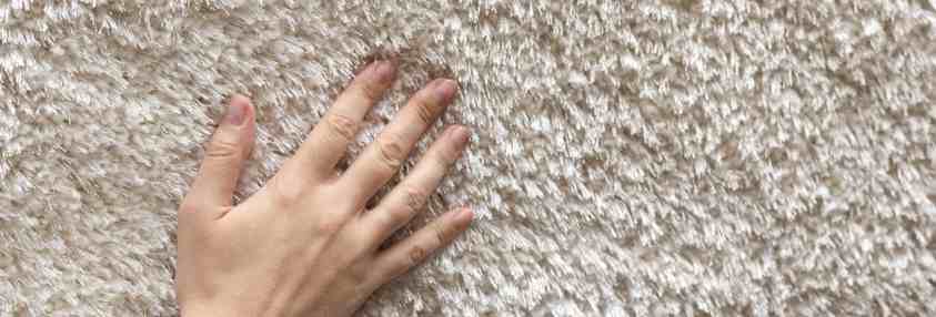 ladies hand over carpet