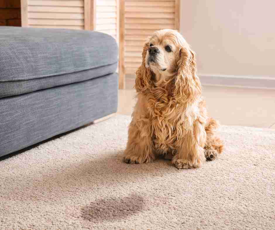 dog had urine accident on carpet