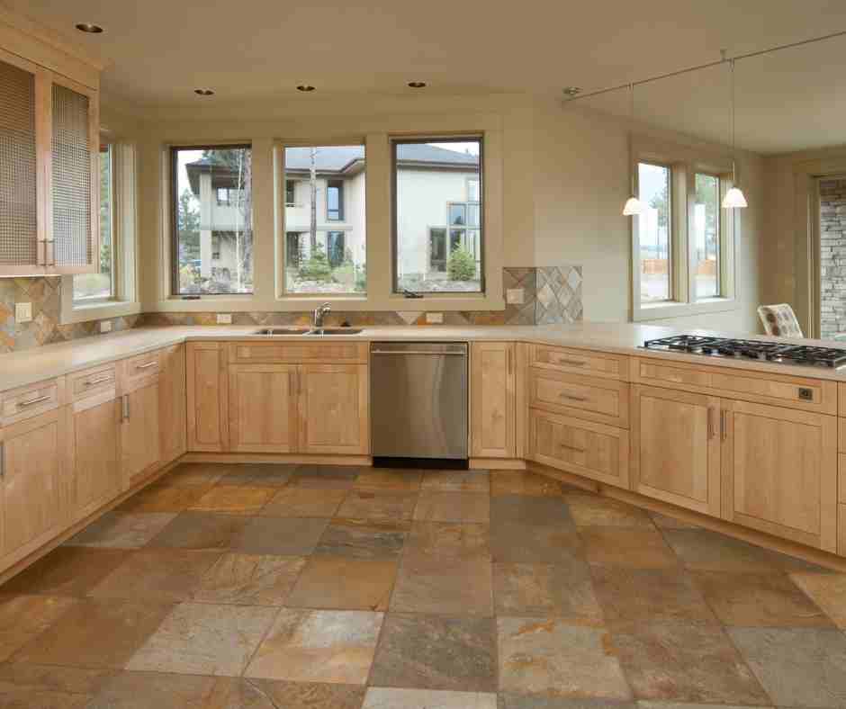 kitchen with tile floors