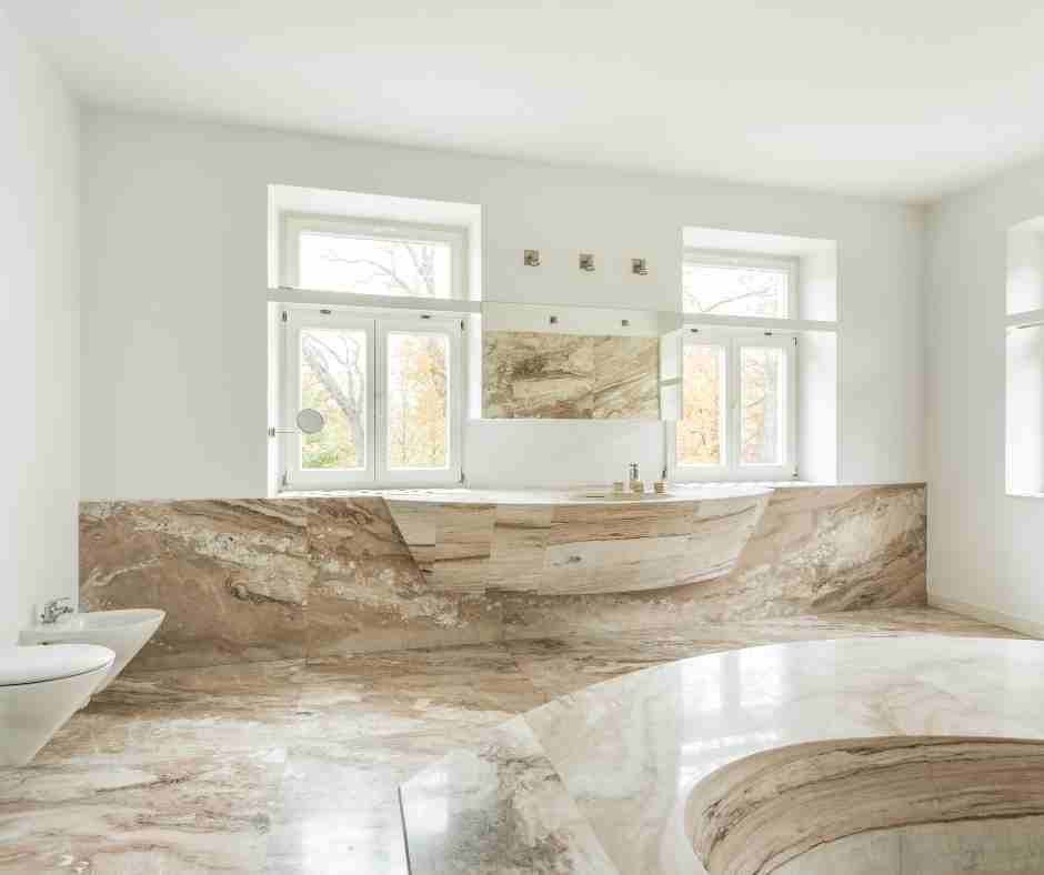 natural stone bathroom