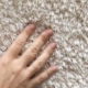 hand on carpet