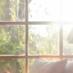 sun coming through window
